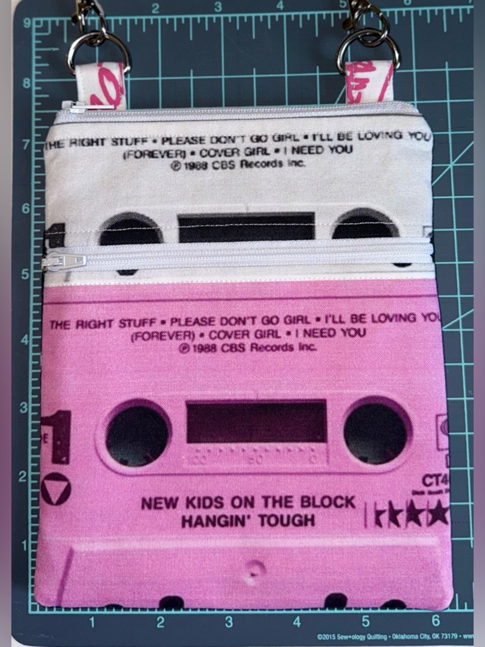 New Kids on the Block Pink Cassette Crossbody Purse